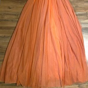 coral prom/ pageant dress